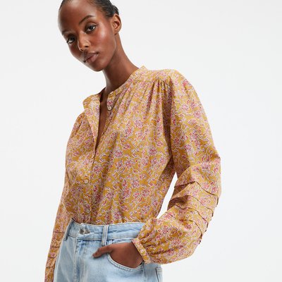 Chemise col rond manches bouffantes imprimé floral LA REDOUTE COLLECTIONS