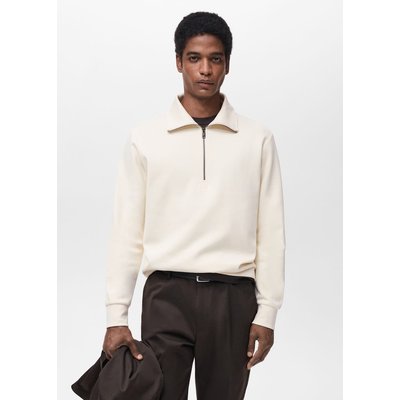 Sweat coton regular-fit à zip MANGO MAN