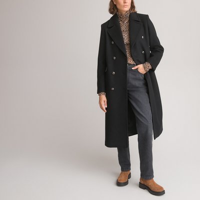 Long black smart jacket clearance