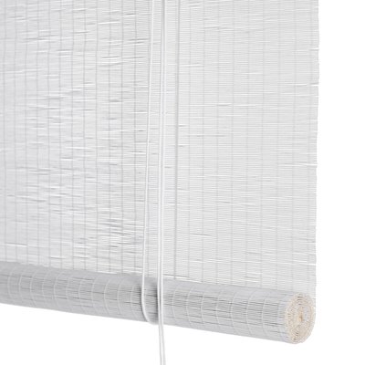 Estore de rolo fino em Bambu branco, Interelife INTERELIFE