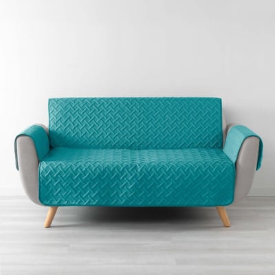 Protège canapé 3 places matelassé 279x179 uni Lounge noisette DECORATIE