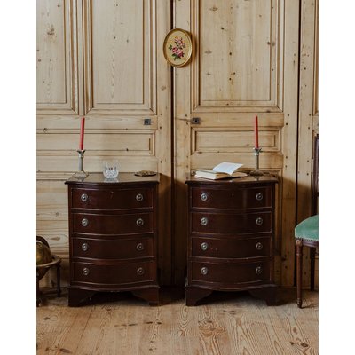 Paire de tables de chevet en bois Odile N°1348 - Bon état DEBONGOUT