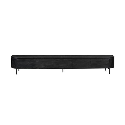 Meuble TV suspendu en bois, bords arrondis AREZZO PIER IMPORT