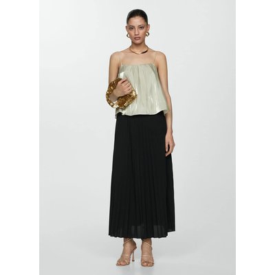 Mango jupe plissee noire La Redoute
