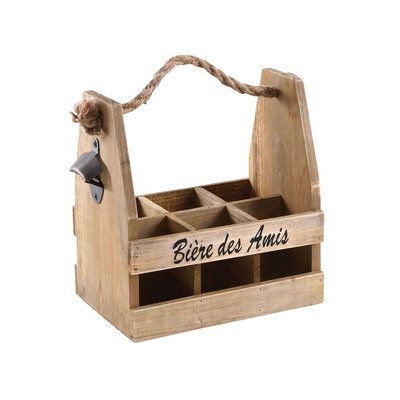 Porte bouteilles bières avec décapsuleur AUBRY GASPARD