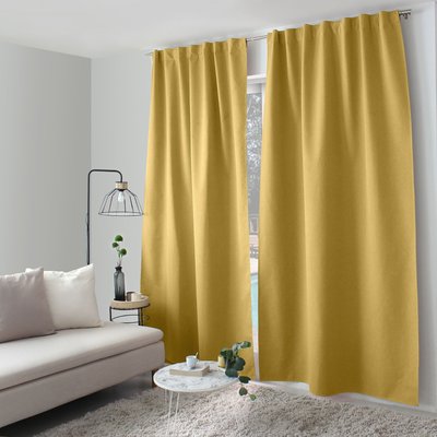 Rideau occultant aspect chambray HOME MAISON