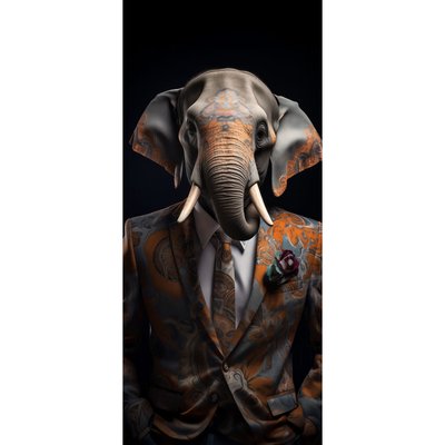 Tableau Mural Éléphant Humain INSOLITE CEANOTHE
