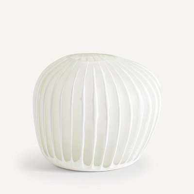 Vase Corila, Frostglas mit Rillenstruktur AM.PM