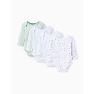 Lot de 4 Bodies en Coton ZIPPY