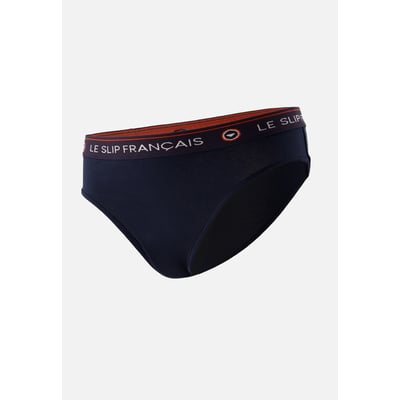 Culotte taille haute marine en coton Rieuse LE SLIP FRANCAIS