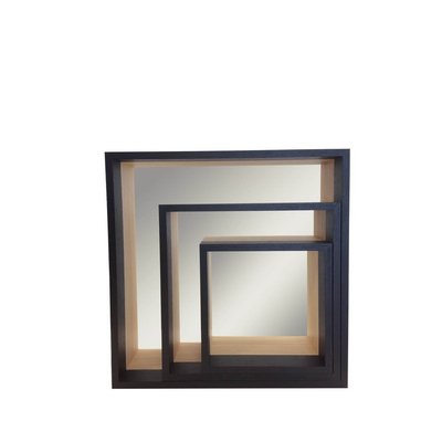 Set de 3 miroirs étagères en bois CEANOTHE