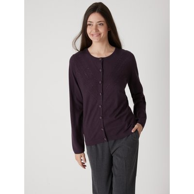 Cardigan maille fantaisie détails rivets DAXON