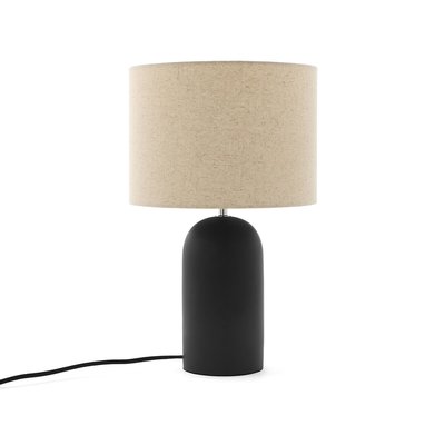 Lampe à poser béton et lin, Emna LA REDOUTE INTERIEURS