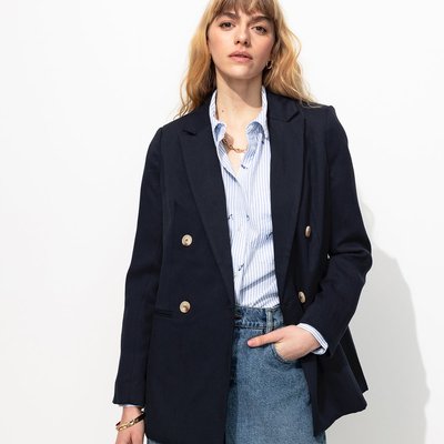 Blazer croisé unie PROMOD