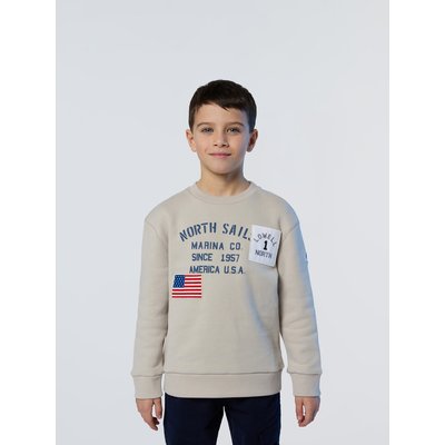 Sweat avec écussons upcyclés NORTH SAILS