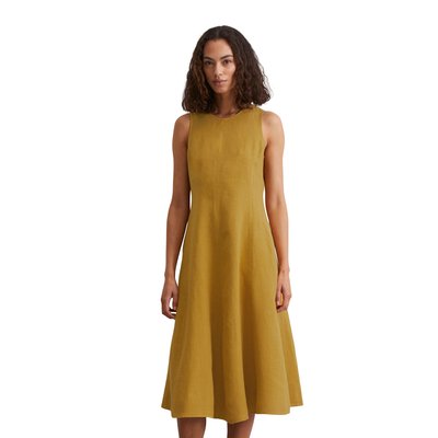 Robe sans manches en lin shaped coupé en A-ligne MARC O'POLO