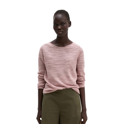 Pull slub slim en mélange de lin et de coton MARC O'POLO