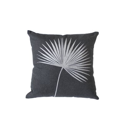 Coussin carré feuille de palmier HOME MAISON
