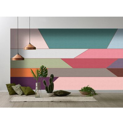 Papier peint panoramique géométrique HOME MAISON