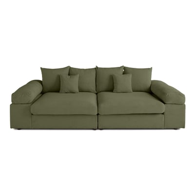 Aspen - canapé 4 places - assise profonde - velours côtelé BEST MOBILIER