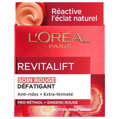 Soin Rouge Défatiguant au Ginseng  50ml L'OREAL PARIS
