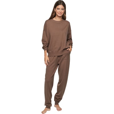 Tenue détente pyjama pantalon top col rond P108 MINIMAL PREMIUM SELMARK