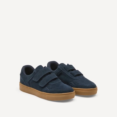 Kids Nubuck Leather Touch 'n' Close Trainers LA REDOUTE COLLECTIONS