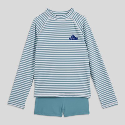 Maillot de bain tee-shirt manches longues et short imprimé MONOPRIX