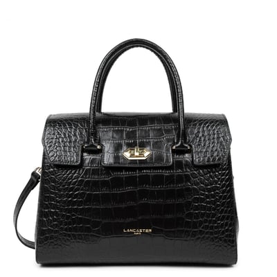 Sac à main en cuir motif croco EXOTIC CROCO LANCASTER