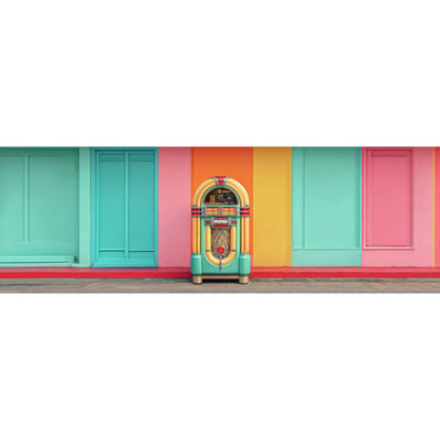 Tableau Sur Toile Boîte À Musique Colorée RÉTRO VINTAGE CEANOTHE