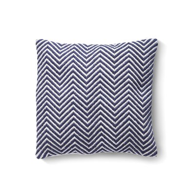 Outdoor/Indoor Chevron Woven Cushion  - 100% Recycled 45x45cm HUG RUG WOVEN