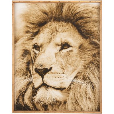 Tableau en bois, lion Grutz JOLIPA