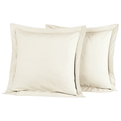 Lot de 2 taies d'oreiller en percale de coton SOFT PERCALE SENSEI MAISON