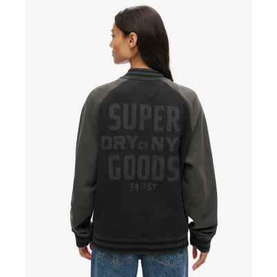 Bomber oversize en jersey à motif College SUPERDRY