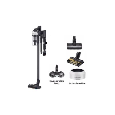 Aspirateur balai Pack Jet 85 Pet + Double serpillière spray + 2ème filtre SAMSUNG