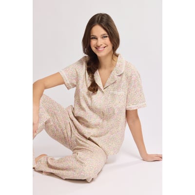 Pyjama imprimé fleurs - coton ARMOR-LUX