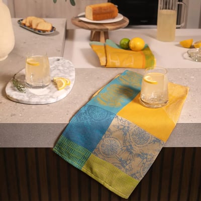 Torchon pur coton LIMONADE AU THYM GARNIER THIEBAUT