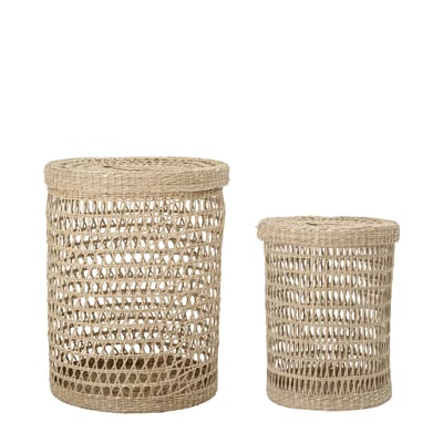 Paniers avec couvercle en jonc de mer Connie BLOOMINGVILLE