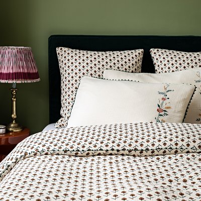 Ditsy Cotton Muslin Duvet Cover JAMINI x LA REDOUTE INTERIEURS