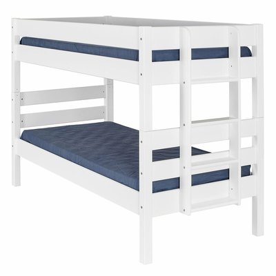 Pack lit superposé bas avec 2 matelas Bois massif  ANIBA AKITEN RETAIL