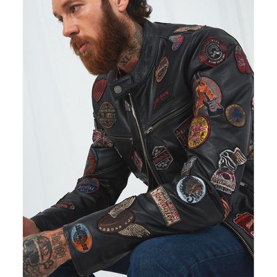 Blouson croute de cuir homme outlet