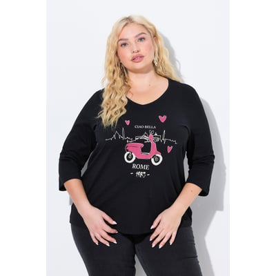 T-shirt Ciao Bella. Manches 3/4 et décolleté ULLA POPKEN