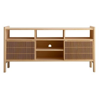 Buffet pour vinyle en pin non verni BASSA NAAN FURNITURE