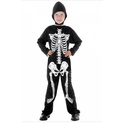 Costume halloween squelette 7/9 ans PARTY PRO