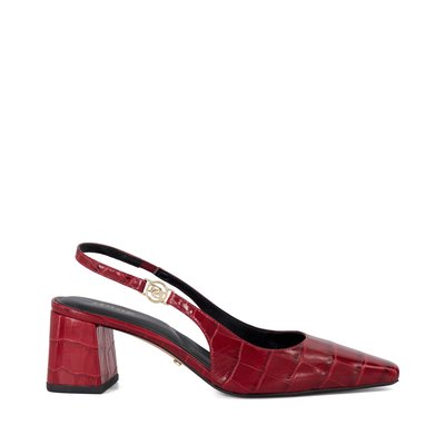 Slingbacks à bout ciselé et talons carrés - CONTACT DUNE LONDON
