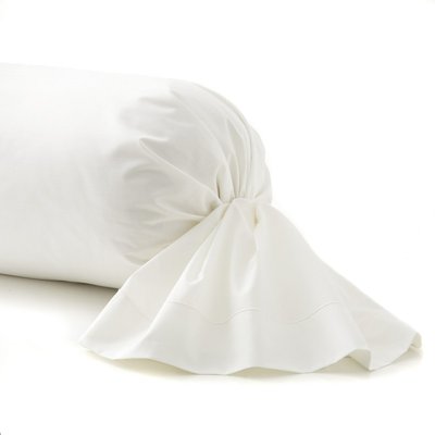 Taie de traversin unie en satin de coton, Made in France, TRIUMPH LINE ESSIX