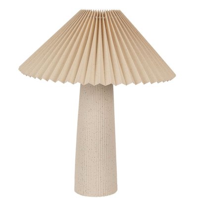 Lampe à poser en céramique beige 36x36x42cm WADIGA