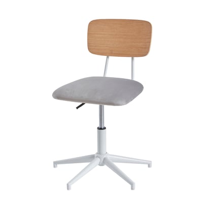Chaise de bureau métal et bois LIGNE SCHOOL VERTBAUDET