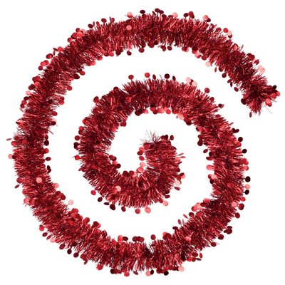 Guirlande de noël pastille embossée argenté 100x4x2m ATMOSPHERA