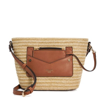 Sac bandoulière en raphia avec porte-monnaie amovible - DAVENPORTO DUNE LONDON